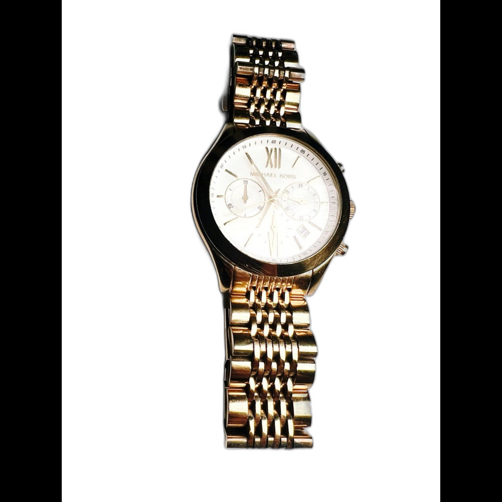 Michael Kors Oversized Aspyn Gold-Tone Watch Modern Mob Wife Old Money Design - Picture 3 of 6